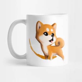 Cute Shiba Inu Drawing Mug